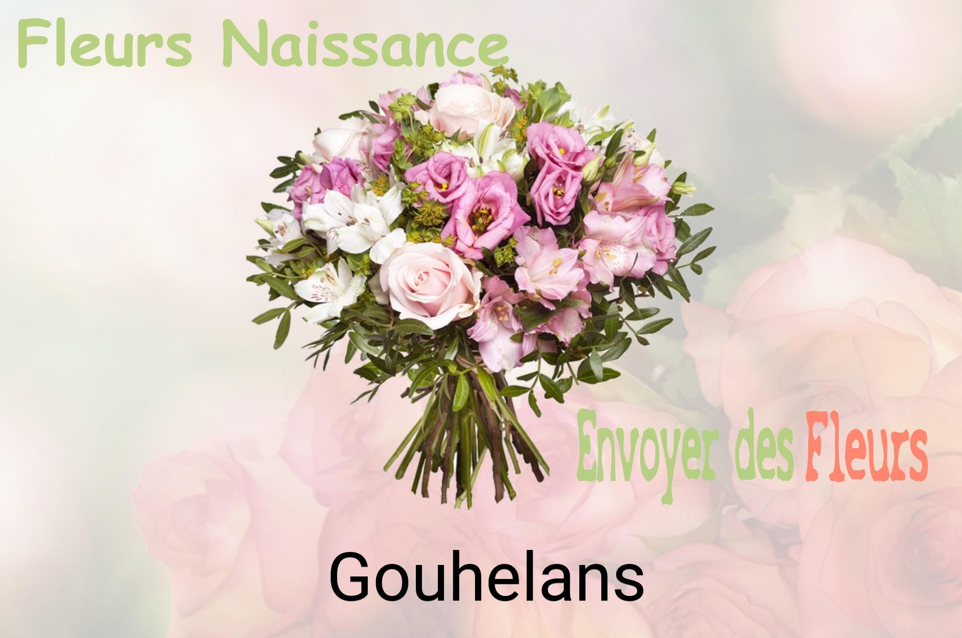Bouquet de fleurs de naissance livré à Gouhelans